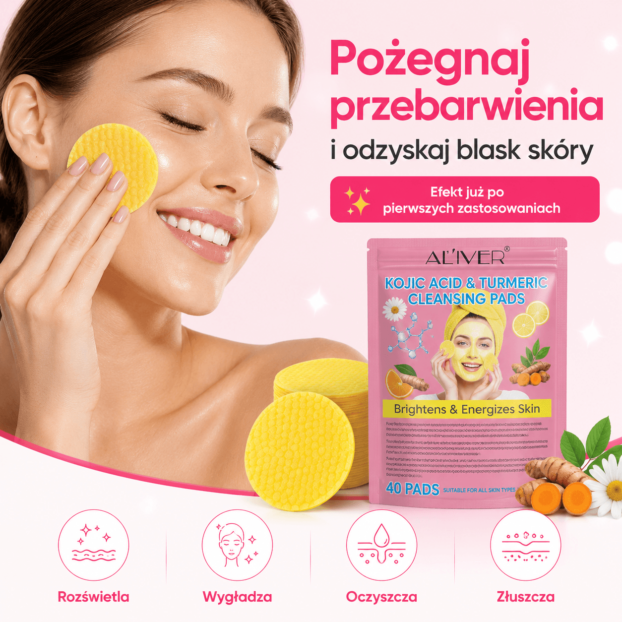 LumiGlow – rozświetlająco-wygładzające płatki 40szt.
